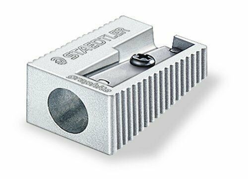 Staedtler Metal Pencil Sharpener Single Hole Premium Quality x 2
