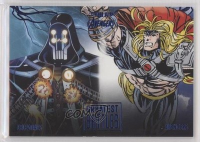 2022 Fleer Ultra Avengers Greatest Battles Blue Foil Callus The Void Thor vs 0ln