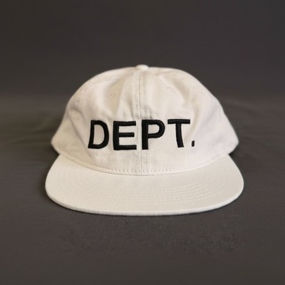Gallery Dept. White Black Adjustable Men's Solid Baseball Cap One Size Casual