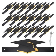 30 Pcs Graduation Paper Hat Cap for Kindergarten Party Decoration