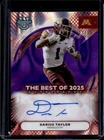 2025 Bowman Best University Football Purple Lava Refractor Darius Taylor #BOA-DT