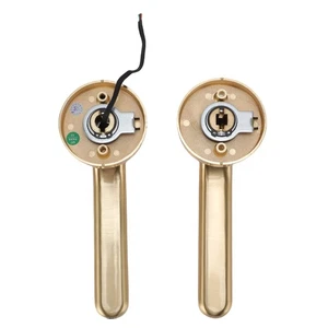 5 In 1 Smart Door Entry Lock With Fingerprint For Home Security Gold