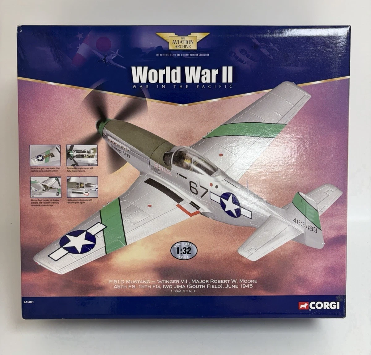Corgi P51d Mustang for sale | eBay UK