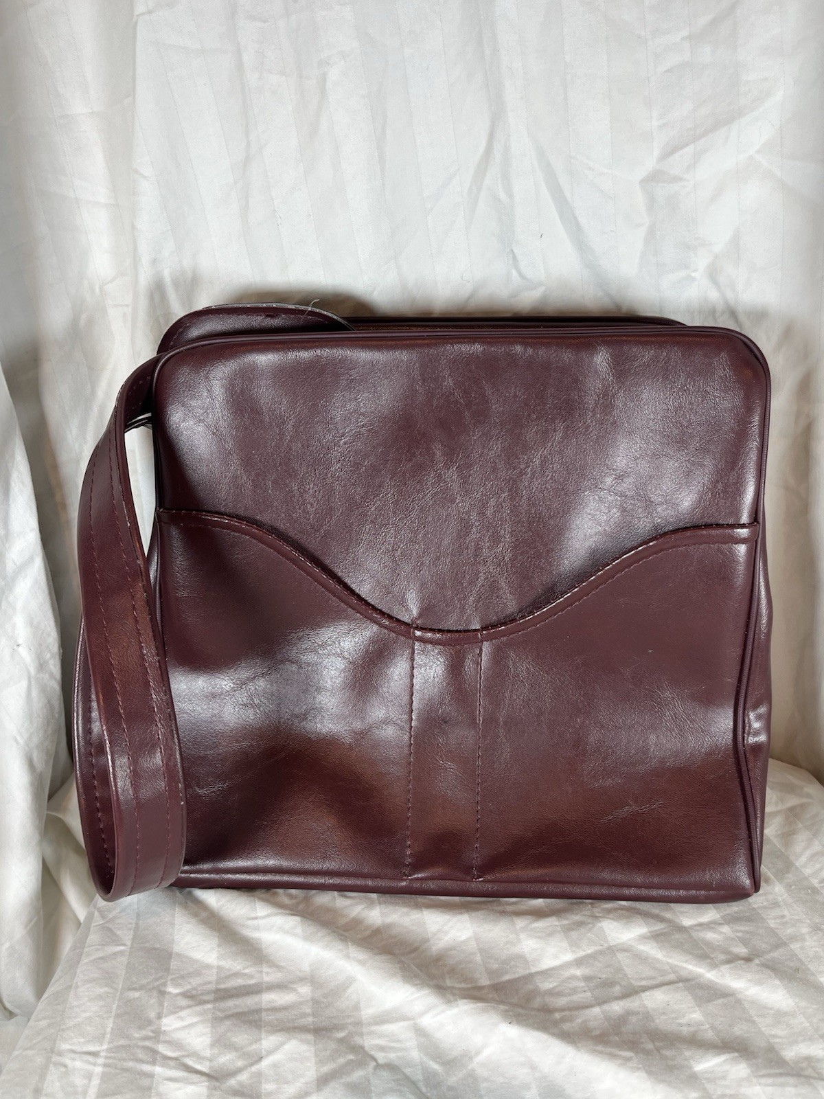 Stoops Manufacturing Maroon Leather Business Lapt… - image 1
