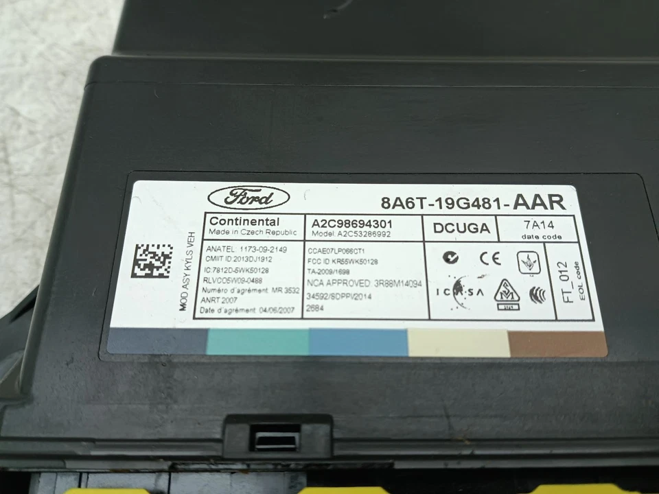 FORD FIESTA CENTRAL LOCKING CONTROL MODULE ECU 8A6T-19G481-AAR MK7 2012-2019 - Image 3 of 4
