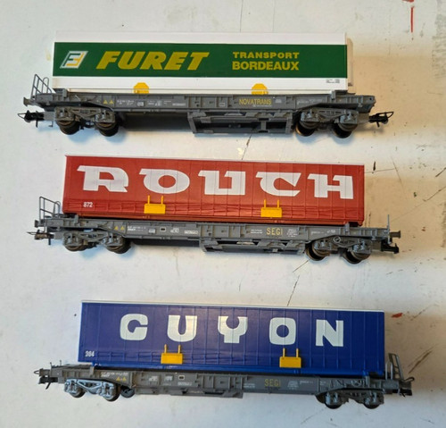 Roco 46368 Taschenwagen "ROUCH" der SNCF aus einer Sammlung mit OVP DC | Condition: Gebraucht