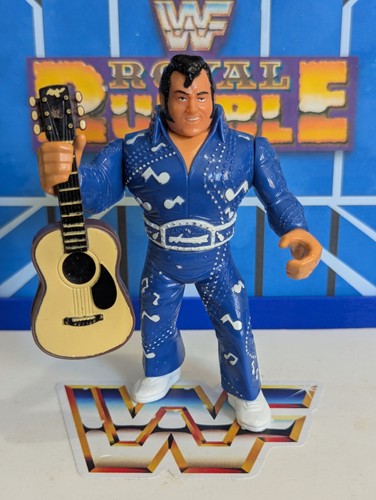 WWF Hasbro Honky Tonk Man w Guitar - WWE LJN Vinta...