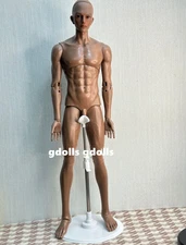 19'' BJD Doll SD Boy Man Face Make UP+Free Eyes Resin Toys Gift 1/4 Edan