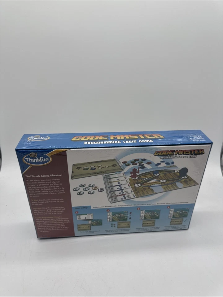 Thinkfun CODE MASTER Programming Logic Board Game Complete NEW SEALED - Image 3 of 4