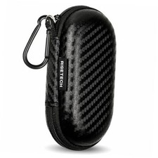 Earbud Case, Earphone Carrying Case Holder EVA Headphone Storage Carbon black