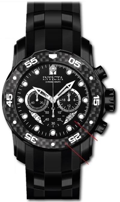 Invicta Pro Diver Zager Exclusive Chronograph Quartz Black Dial Mens Watch