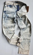 Levi's 541 MENS Acid Wash Athletic Taper DISTRESSED Zip-Fly Stretch Denim: 34,38