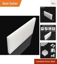 High-Density Polyethylene HDPE Plastic Sheet 1/4" Thick 8" X 12"- White HDPE ...