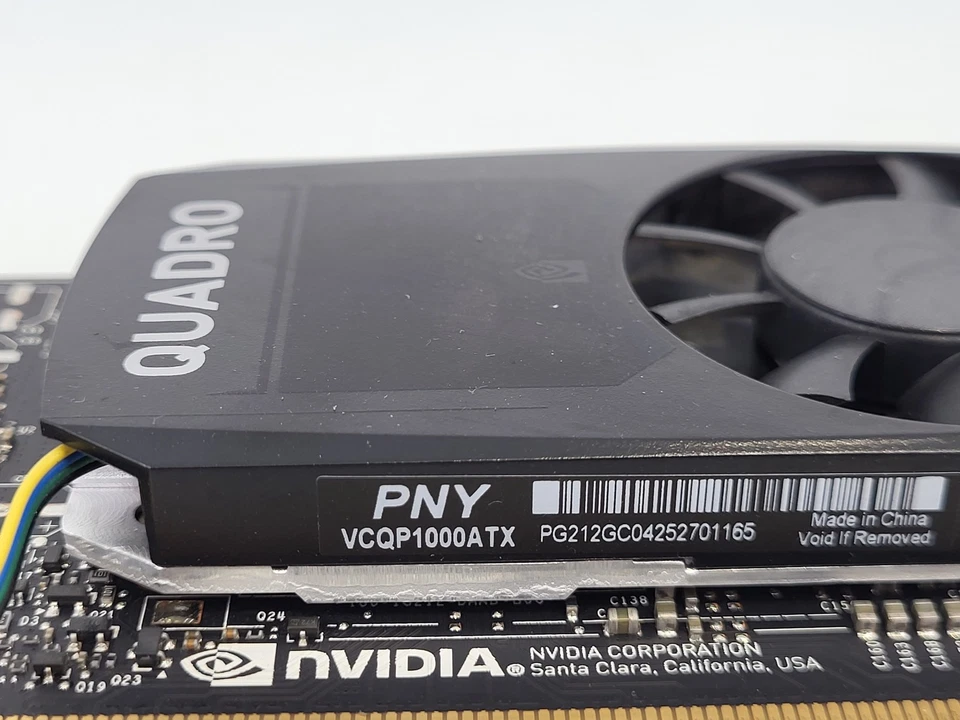 PNY NVIDIA Quadro P1000 4GB DDR5 Mini DisplayPort PCIe VCQP1000ATX - Image 2 of 4