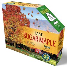 Madd Capp: I Am Sugar Maple - 1000 Piece Tree Shaped Jigsaw Puzzle, 35x38 Finish