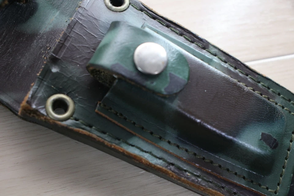 Cuchillo de supervivencia Parker Brothers camuflaje hoja 6,5" mango hueco Seki Japón D90 Foto 4 de 4