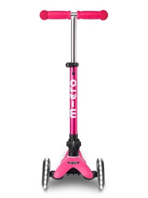 Micro Kickboard - Mini Deluxe Foldable LED Scooter, 3-Wheeled