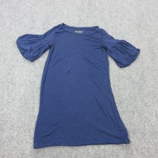 Lilly Pulitzer Lindell Dress Womens XS Blue Bell Sleeve Jersey T Shirt Shift