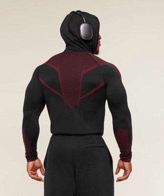 Gymshark Onyx 5.0 Seamless Hoodie Red Size Large | eBay