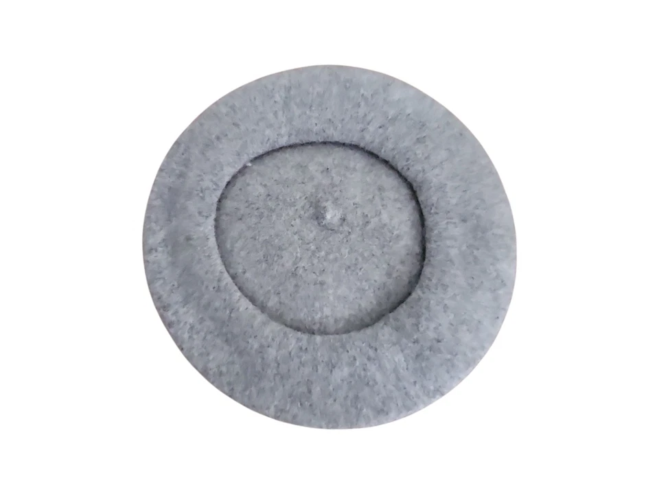 Sombrero boina de lana gris vintage para mujer O/S Foto 3 de 3