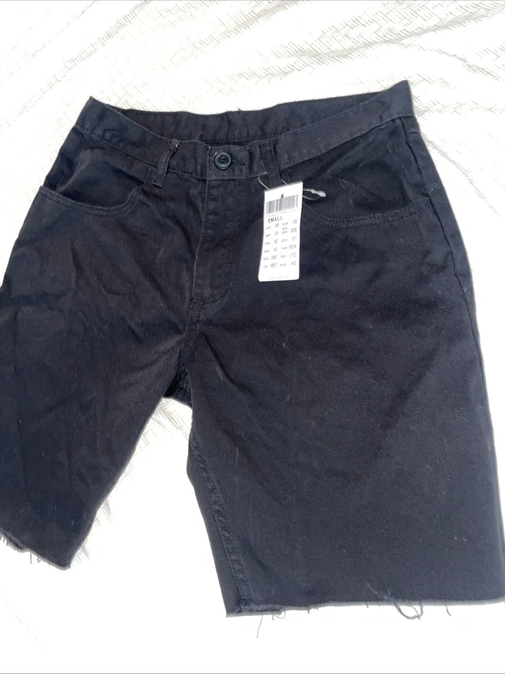 Pantalones Cortos para Mujer J. Galt Brandy Melville Negro Corte Talla Pequeña Ropa de Calle Nuevos con Etiquetas Foto 2 de 4