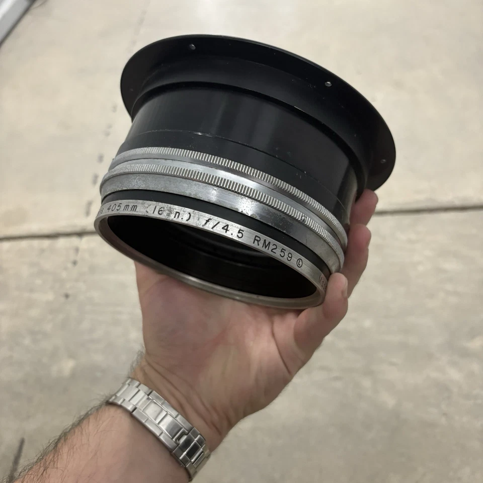 RARE 1950s Kodak PORTRAIT lens 405mm 16” f4.5 SOFT FOCUS barrel lens RM259 Read - Image 2 of 4