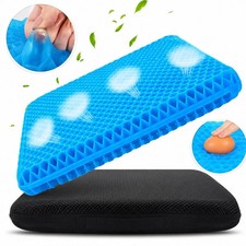 Extra Thick Cooling Gel Seat Cushion  Orthopedic Pressure Relief Chair Pad