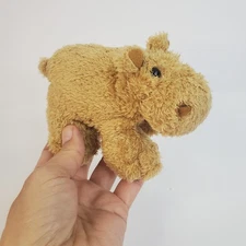 Wishpets Brown Hippo Plush Mini 5" Stuffed Hippopotamus Animal