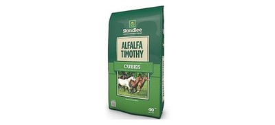 Standlee Forage Grass, Cube, Alfalfa, Timothy Flavor, 40 lb Bag