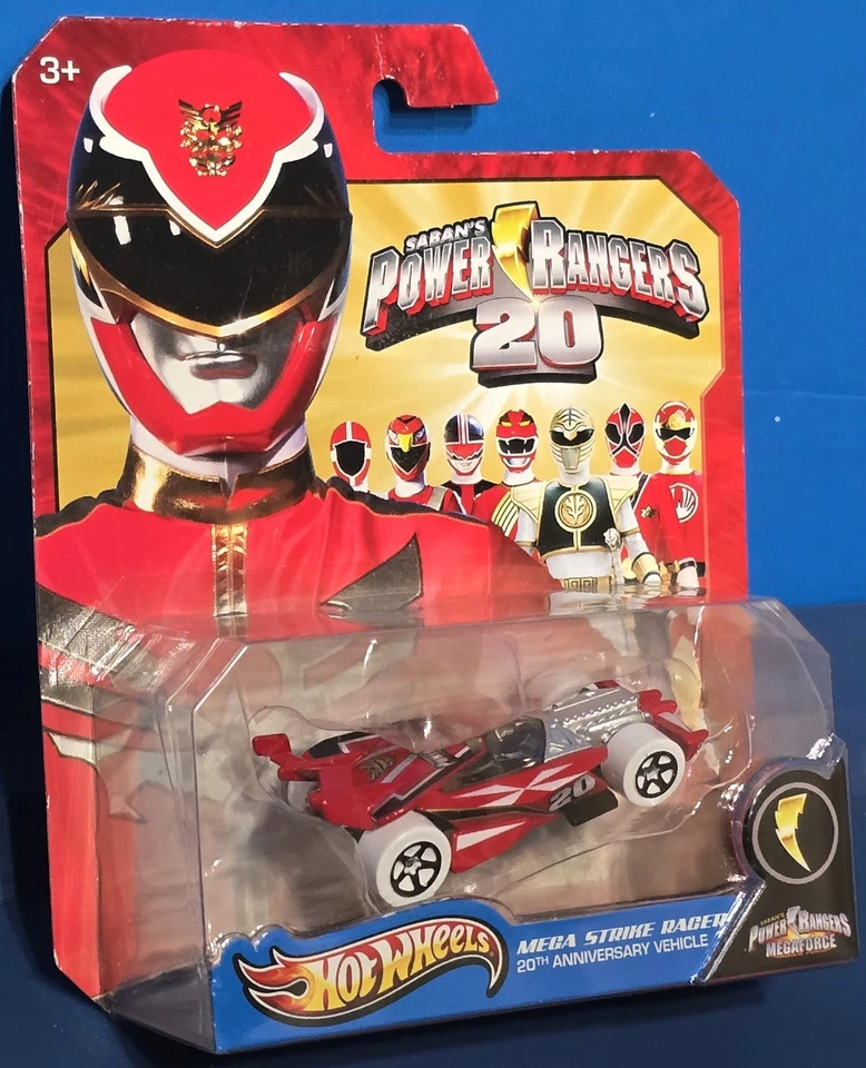 HOT WHEELS Power Rangers Mega Strike Racer 20th Anniversary Vehicle Megaforce - Image 3 of 4