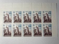 Bloc de 10 timbres neufs MONACO EUROPA CEPT N° 1101 année 1977.