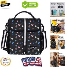 Lunch Box for Women, Insulated Lunch Bag Women with Adjustable Shoulder Strap...