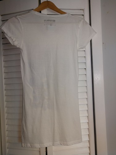 NWT Hyperlite White Fitted Graphic T-shirt Women's M - Picture 4 of 4