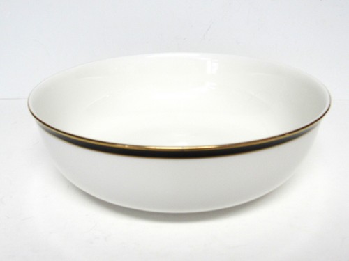 Mikasa Japan 'Black Tie' Petite Bone China 9" Vegetable Serving Bowl - VGC! - Picture 2 of 4