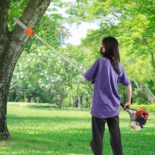 Pole Saw Pruner Pruning Saw Gas Power Wood Tree Trimmer w/ Extension 42.7cc