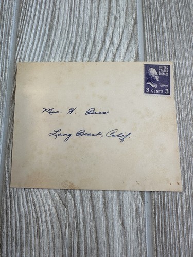 Rare Thomas Jefferson 3 Cent Violet Stamp Unprocessed on Envelope - Picture 3 of 7