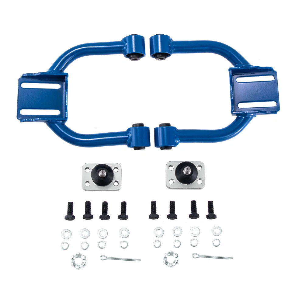 Adjustable Front Upper Control Camber A-Arms for Honda Civic EJ EK 96-00 Blue - Image 2 of 4