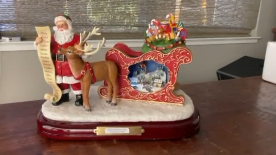 Thomas Kinkade Almost Christmas Bradford Exchange Musical Lights