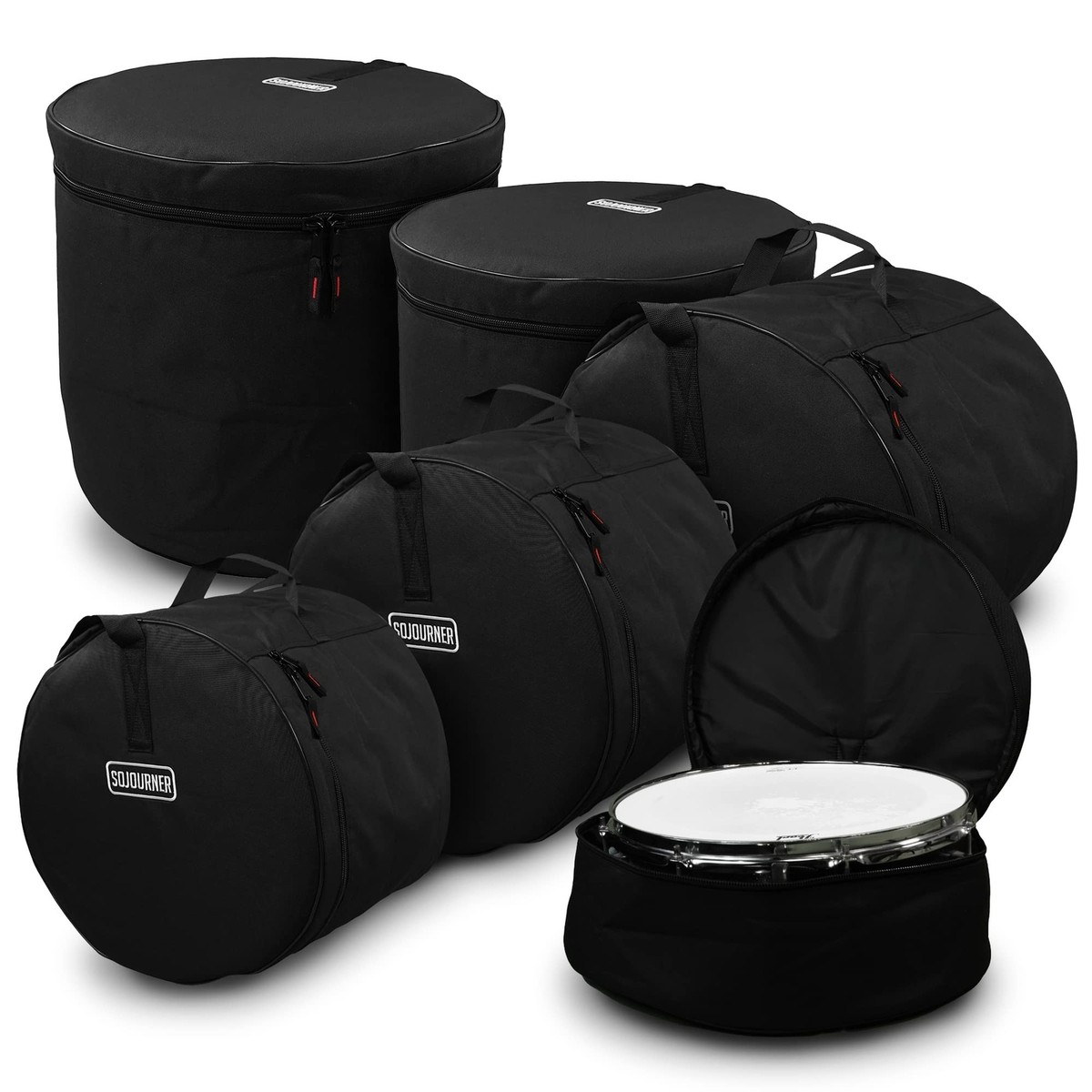 NEIGHBORHOOD DRUM-S/ N-LUGGAGE ドラムバッグ Drum Cases (5 Piece) - Travel Drum Bags Set for Standard Kits