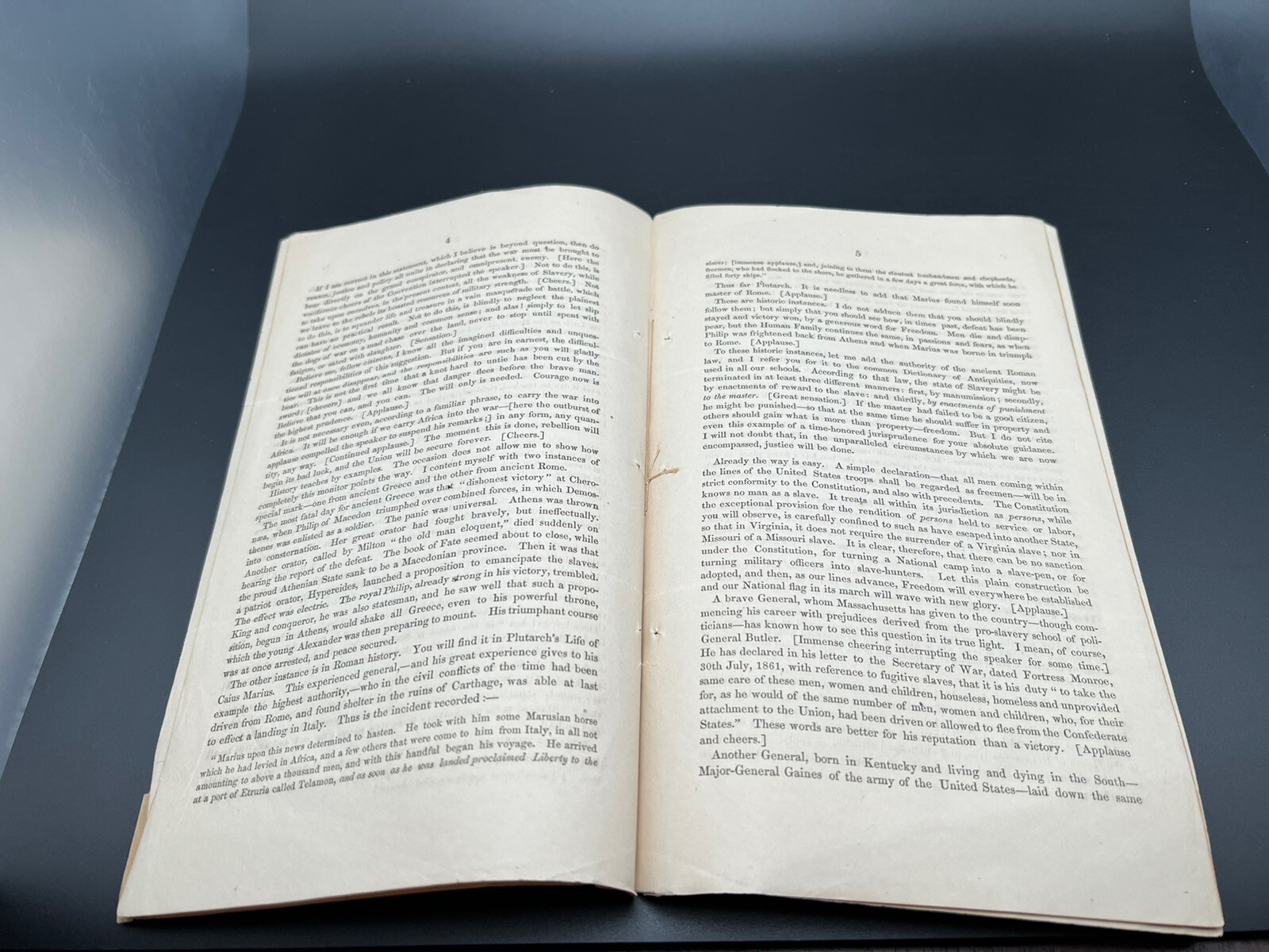 HON CHARLES SUMNER / UNION AND PEACE HOW THEY SHALL BE RESTORED SPEECH - L720