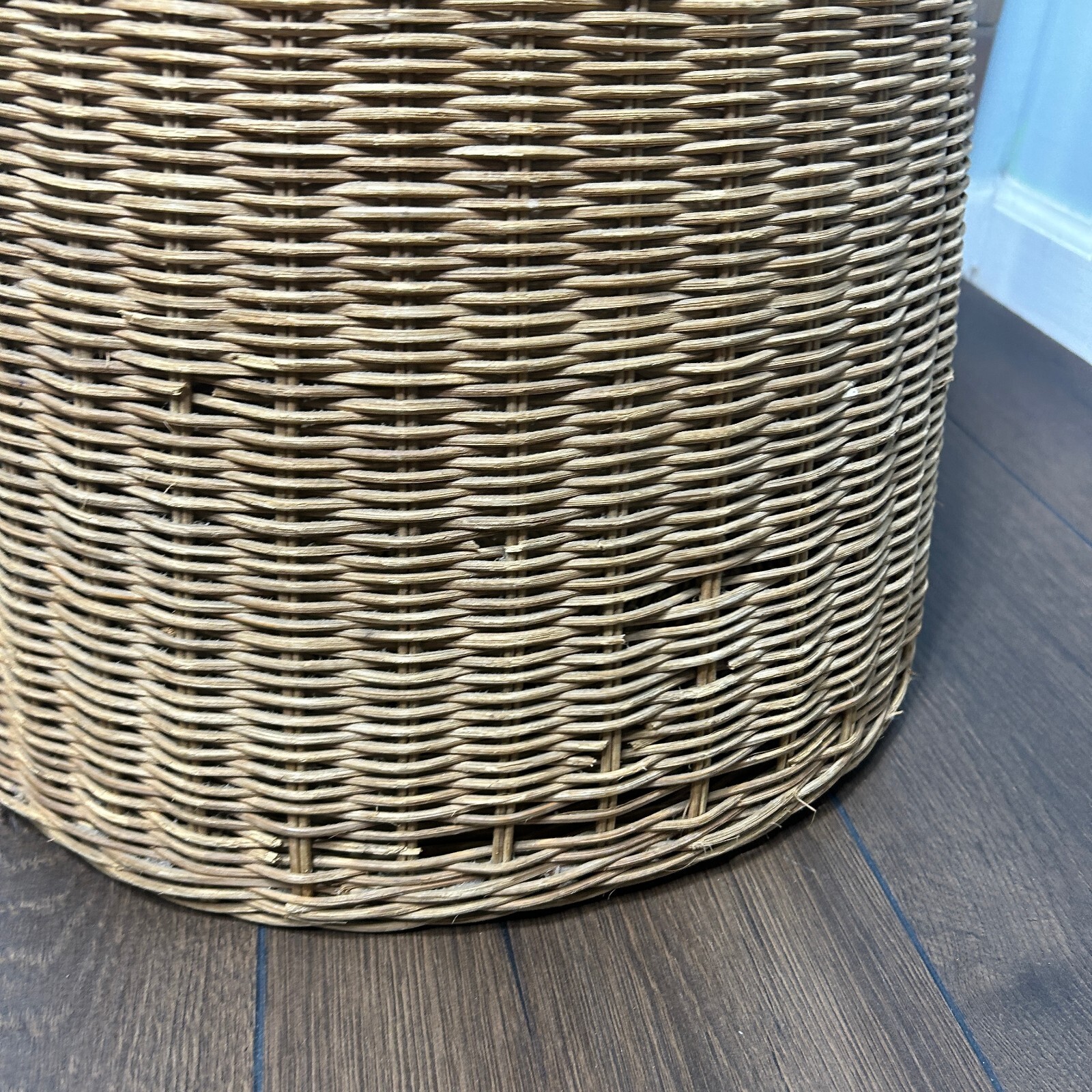 Wicker Dog Basket Hamper Retriever Vintage Large Boho Decor eBay