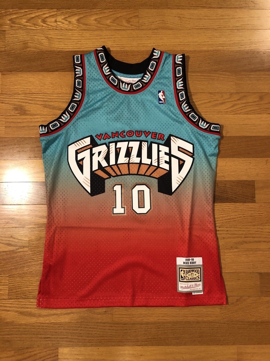 New M Mitchell & Ness Mike Bibby Vancouver Grizzlies Swingman