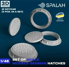 SPALAH 17448 1:48 German Hatches 3 psc Set of scale models