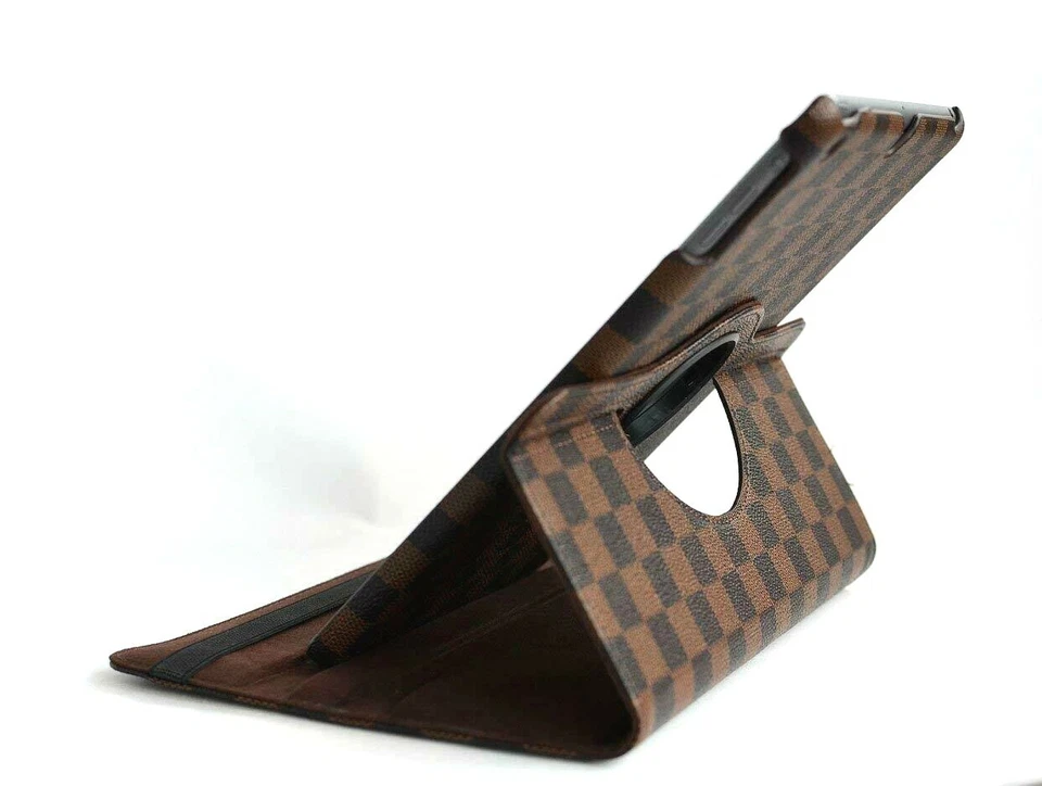 Apple iPad Mini 1 2 3 поколения (MINI) - коричневый квадратный вращающийся стойка чехол - Изображение 4 из 4