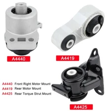 3 PCS Engine Motor & Trans Mounts Set Fits for 2007-2012 Mazda CX-7 2.3L 2.5L