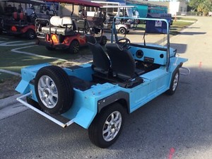 2018 BLUE ACG MOKE Golf Cart car 4 Passenger Seat 48v PROJECT