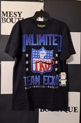 Ecko Unltd Men's Originals Unlimited Tko's Team Ecko T-Shirt Black Size:XL