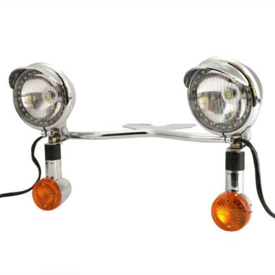 12V Passing Driving Auxiliary Fog lights Bar for Yamaha Road Star XV1700A XV1600