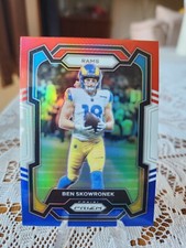 2023 Panini Prizm Ben Skowronek Red White & Blue Prizm LA Rams #163