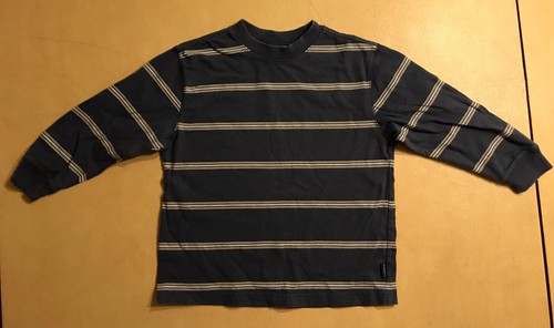 Old Navy blau gestreiftes T-Shirt Langarm Jungen Gr. 5